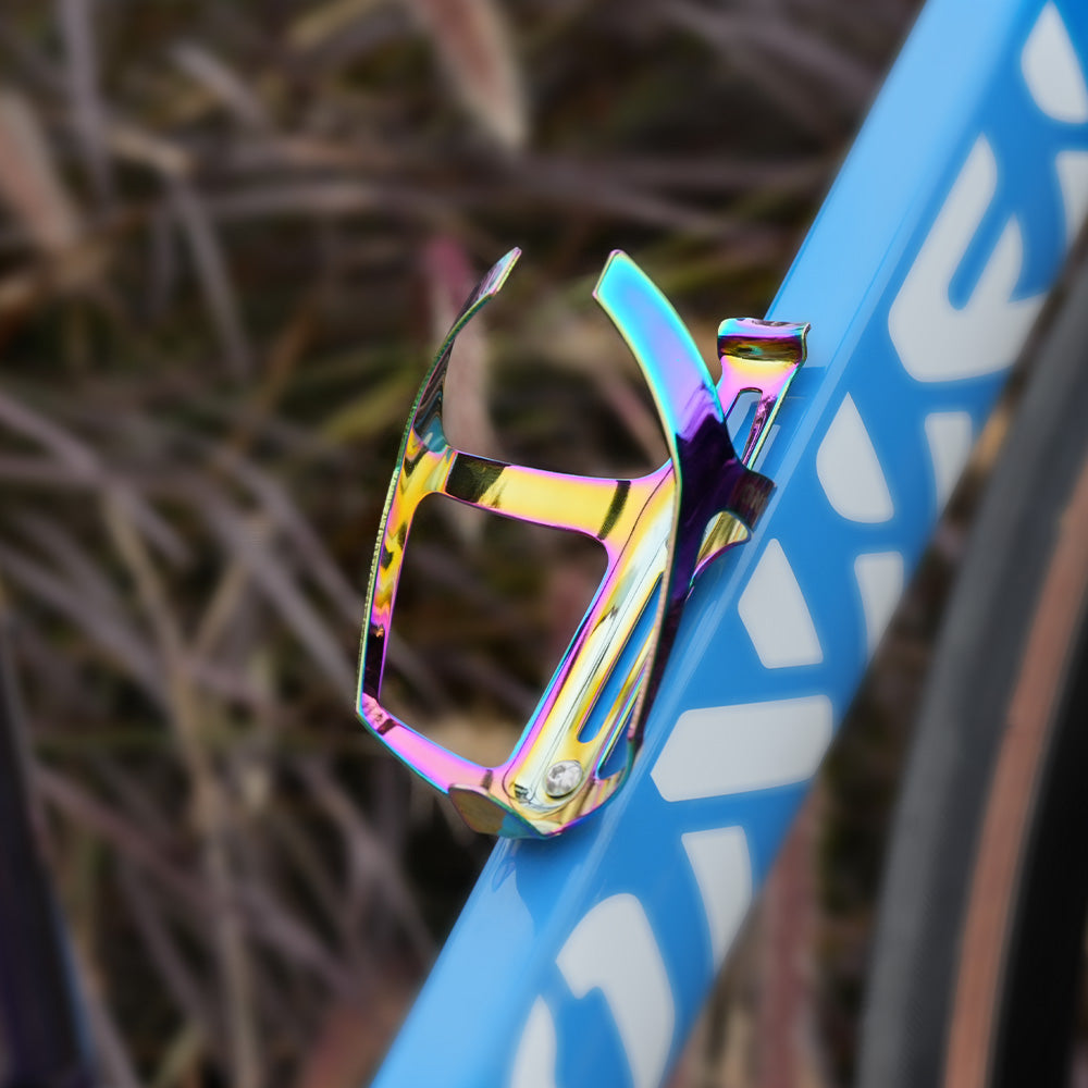 ONIRII Light Bike Bottle Holder Plating Gradient Cycling Water Bottle Cages Aluminum Bike Drink Drink Bracket for MTB Road Bike