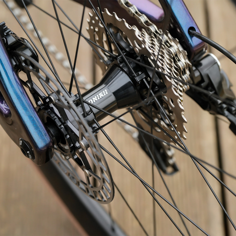 ONIRII DWC 50 PRO Ultra-Light Carbon Fiber Wheelset, 24H, 700c, 36T, Tubeless-Ready, for Road Bikes
