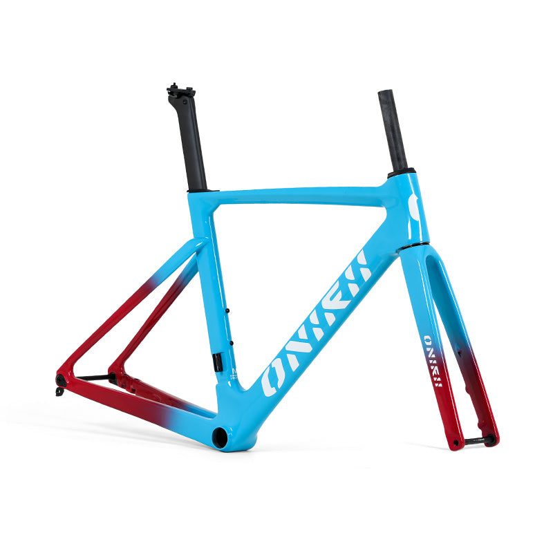 ONIRII AERO Road Bike Frame Carbon with Front Fork, Headset, Seat Post, Tail Hook,Thru Axle Parts 12x100mm 12x142mm for Cycling Race