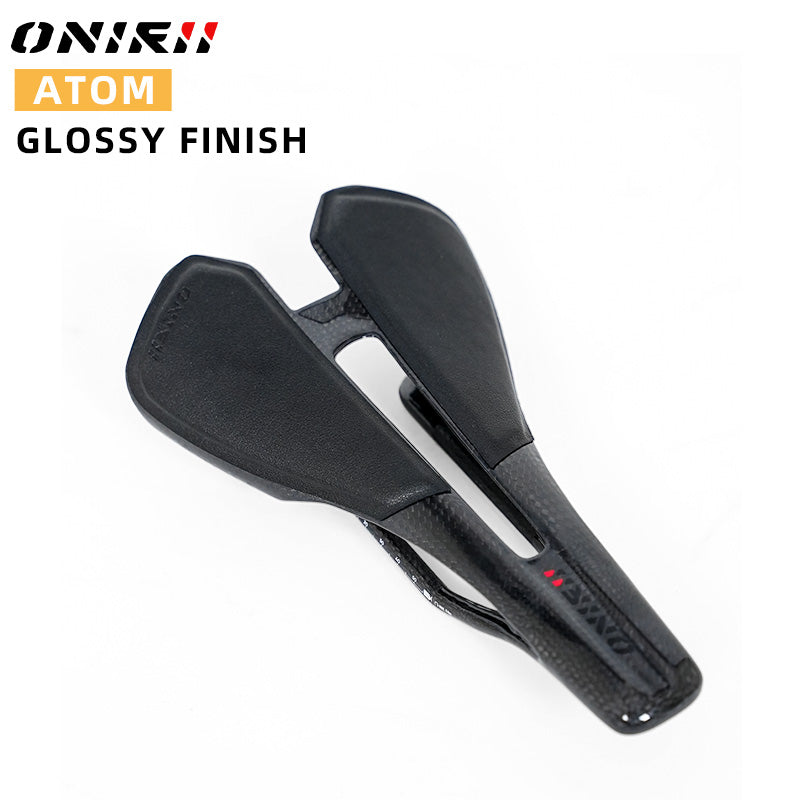 2025 ONIRII ATOM 95g Ultralight Integrated Carbon Base Saddle Carbon Ultra Thin Shock Absorbing Cycling Seat for Road Bicycle