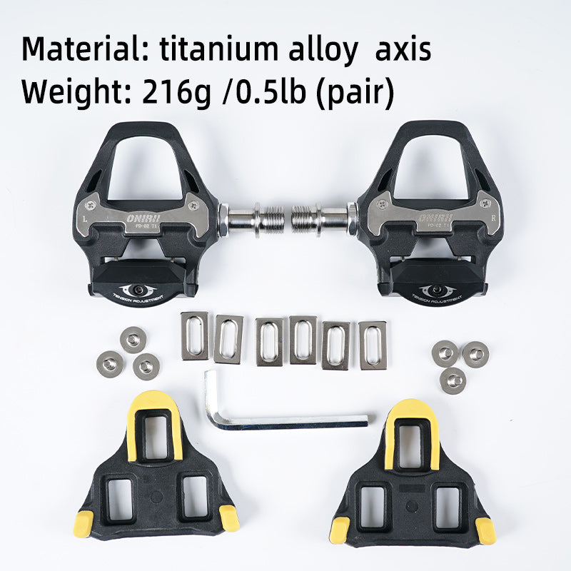 ONIRII PD-02 Pedals Road Bike Self-locking Pedal with Cleats Pads Screws 2 Sealed Bearing Ultralight Bicycle Part for 105 UT New