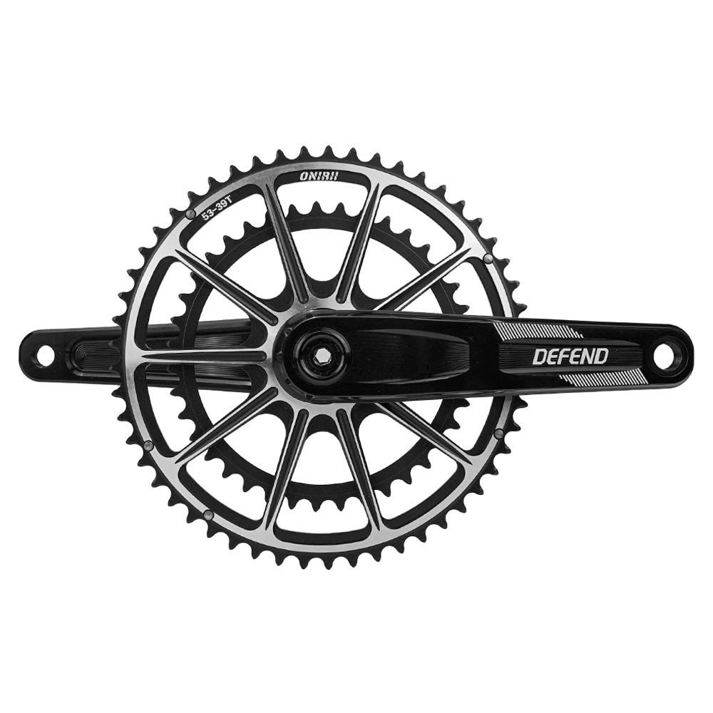ONIRII DEFEND Road Crank Hollow, One-Piece, Ultra-Light Aluminum Alloy Crankset for Road Bikes
