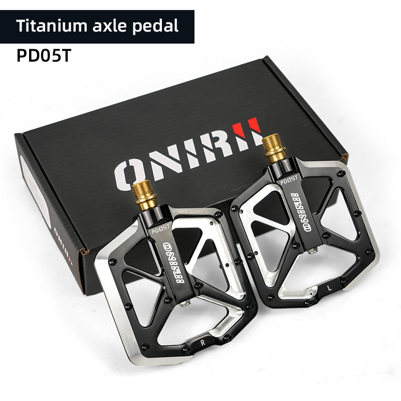 ONIRII PD-05 Ultralight Bike Pedal 3 Bearing Aluminum CNC Forged with Anti-slip Screws Titanium Axle for AM DH XC Mountain Bicycle