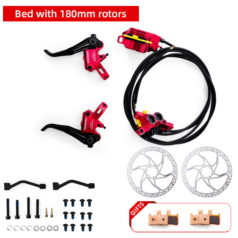 2025 ONIRII IIIPRO R2X4 MTB Hydraulic Disc Brake 4 Piston Internal Cable Quick Release MTB Caliper for MTB, Climbing, AM,XC NEW