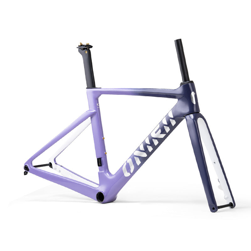 ONIRII AERO Road Bike Frame Carbon with Front Fork, Headset, Seat Post, Tail Hook,Thru Axle Parts 12x100mm 12x142mm for Cycling Race