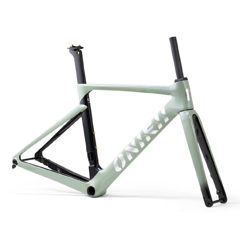 ONIRII AERO Road Bike Frame Carbon with Front Fork, Headset, Seat Post, Tail Hook,Thru Axle Parts 12x100mm 12x142mm for Cycling Race