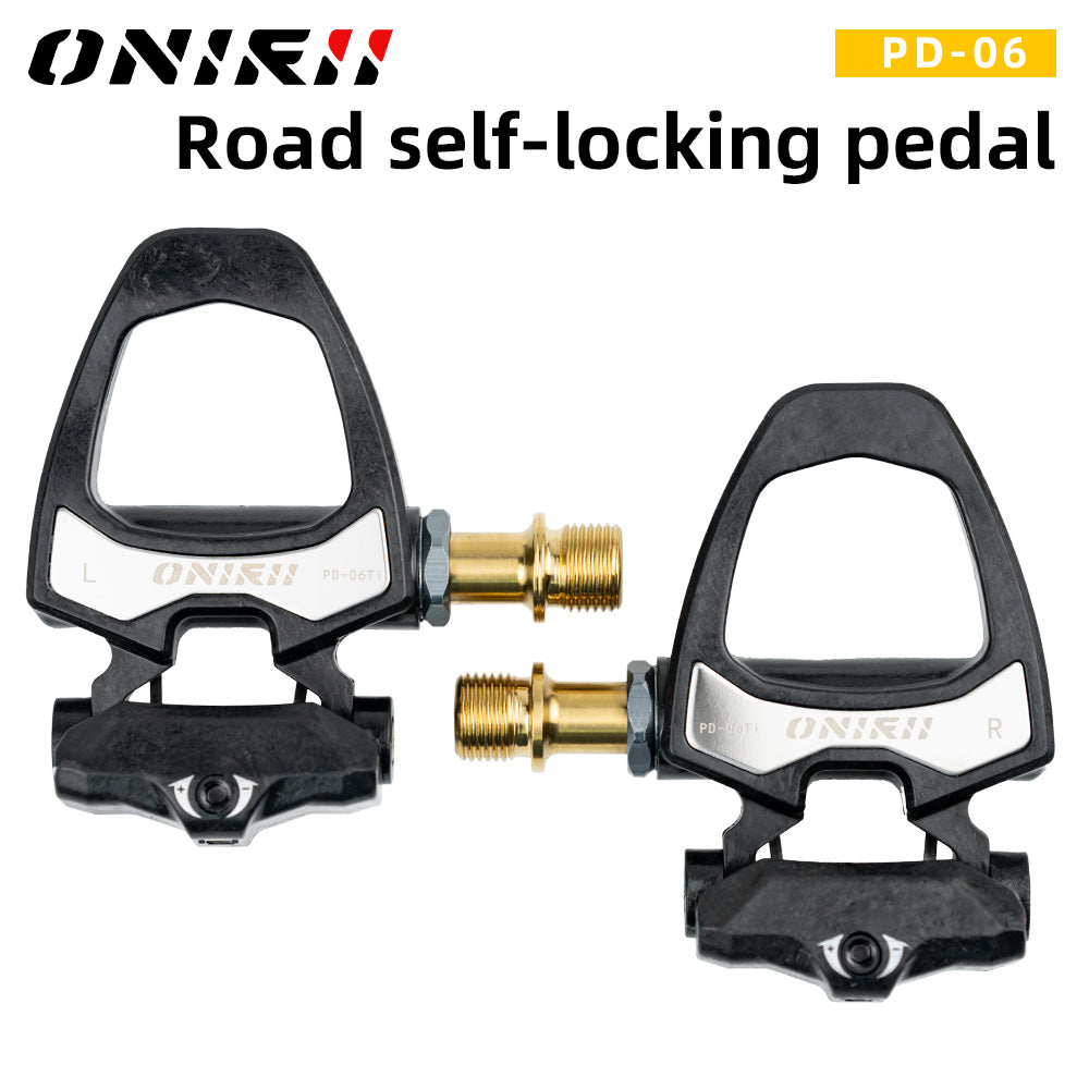 ONIRII PD-06 Road Bike Carbon Lock Pedals Bicycle SPD Self-Locking Ste