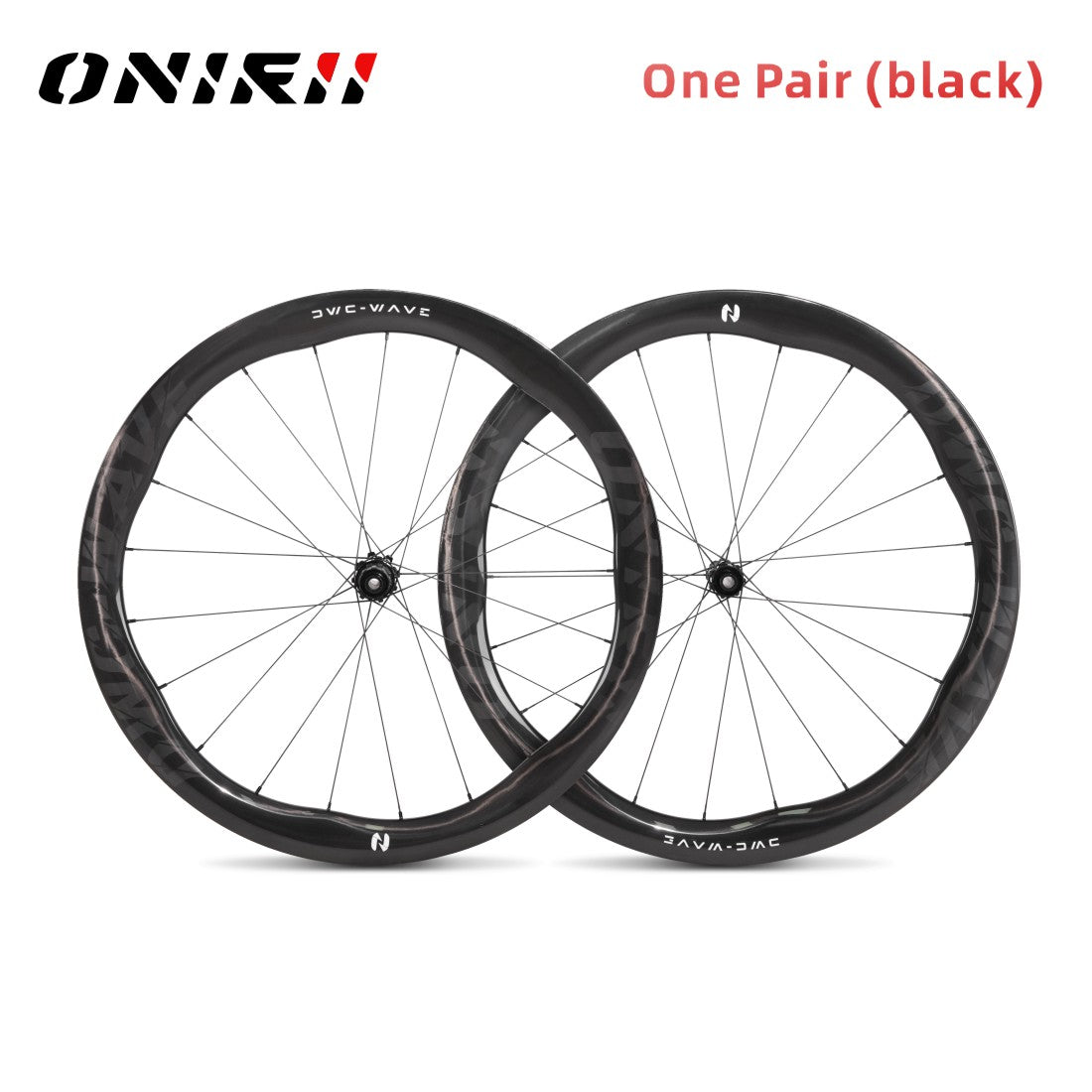 2025 ONIRII DWC-WAVE Wave Carbon Bike Wheel 700C Ultra-light Wheel Tubeless Vacuum 55mm Rim 21 Holes HG for Cycling Road Bicycle