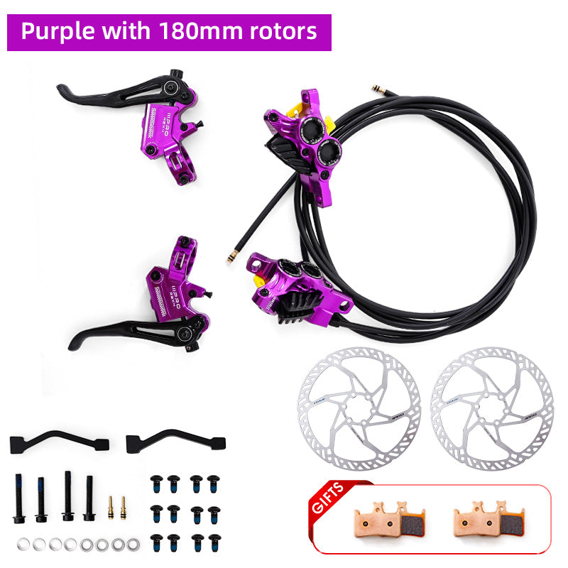 2025 ONIRII IIIPRO R2X4 MTB Hydraulic Disc Brake 4 Piston Internal Cable Quick Release MTB Caliper for MTB, Climbing, AM,XC NEW