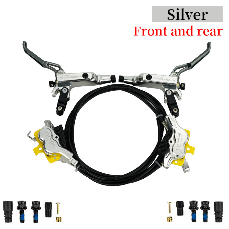ONIRII IIIPRO IV4R 4 Piston Disc Hydraulic Brake MTB AM DH Bike Brake 82/145cm CNC Tech Mineral Oil for Mountain XC Climbing Bicycle