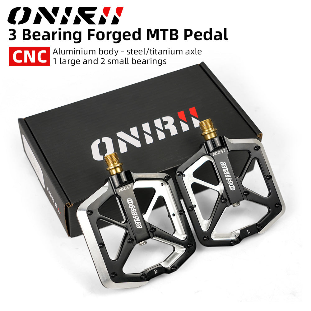 lightest pedals ONIRII PD-05 Ultralight Bike Pedal 3 Bearing Aluminum CNC Forged with – www.oniriibike.com