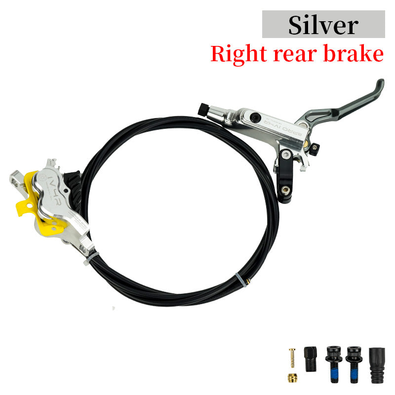 ONIRII IIIPRO IV4R 4 Piston Disc Hydraulic Brake MTB AM DH Bike Brake 82/145cm CNC Tech Mineral Oil for Mountain XC Climbing Bicycle