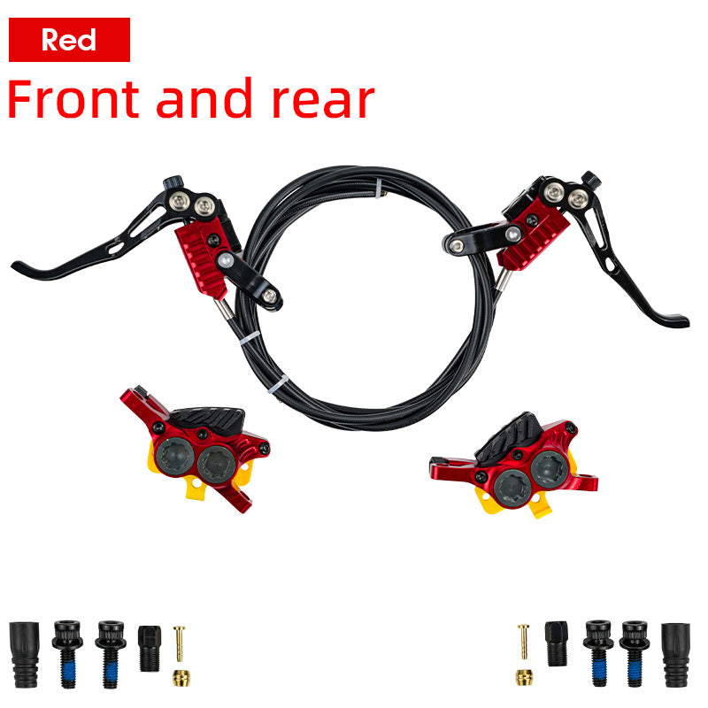 ONIRII IIIPRO Vertical Cylinder MTB Brake 4 Piston Hydraulic Disc Brake Bicycle for Full Internal Cable Layout AM DH Mountain Bike NEW