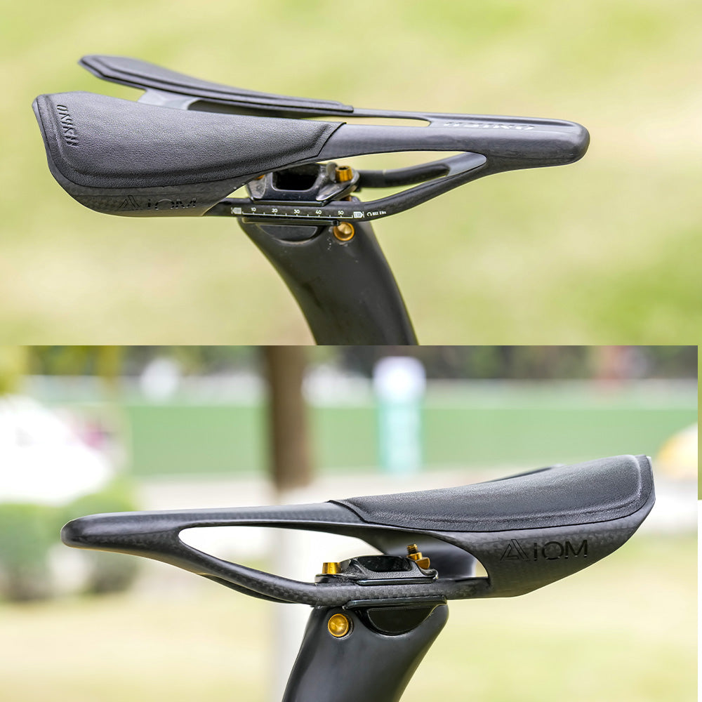 2025 ONIRII AIOM 95g Ultralight Integrated Carbon Base Saddle Carbon Ultra Thin Shock Absorbing Cycling Seat for Road Bicycle