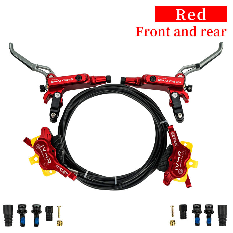 ONIRII IIIPRO IV4R 4 Piston Disc Hydraulic Brake MTB AM DH Bike Brake 82/145cm CNC Tech Mineral Oil for Mountain XC Climbing Bicycle