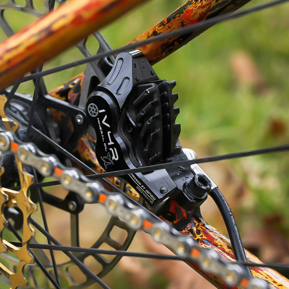 ONIRII IIIPRO IV4R 4 Piston Disc Hydraulic Brake MTB AM DH Bike Brake 82/145cm CNC Tech Mineral Oil for Mountain XC Climbing Bicycle
