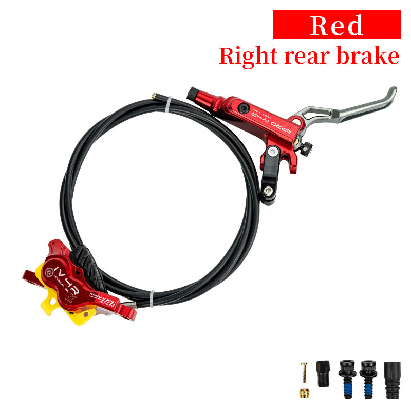 ONIRII IIIPRO IV4R 4 Piston Disc Hydraulic Brake MTB AM DH Bike Brake 82/145cm CNC Tech Mineral Oil for Mountain XC Climbing Bicycle