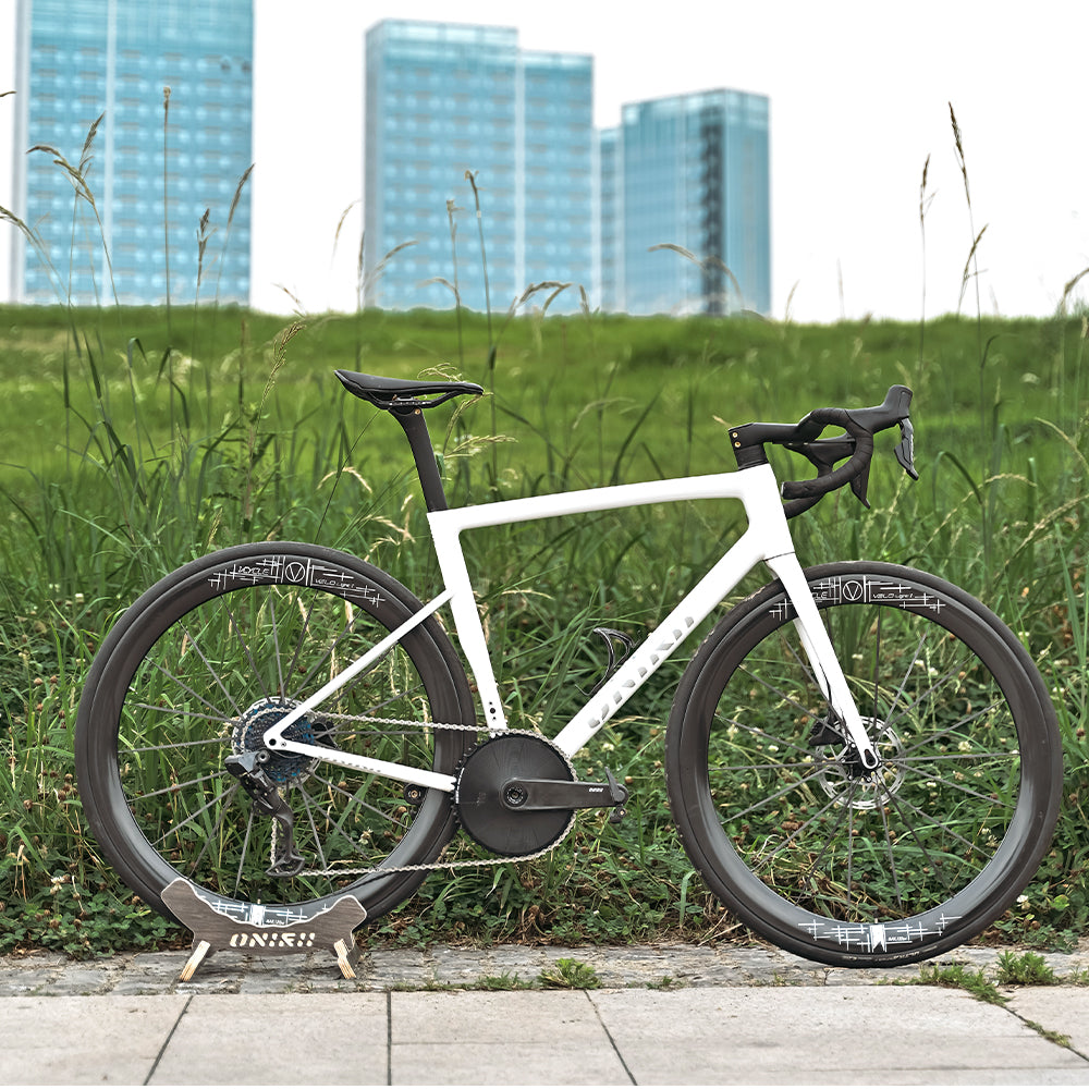 VCYCLE LIGHT I Carbon Ultra-Light Road Wheels Carbon Spokes Ceramic Bearings 100x142mm 50mm Rim for Road Bikes Bicycles