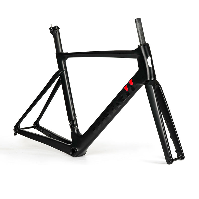 ONIRII AERO Road Bike Frame Carbon with Front Fork, Headset, Seat Post, Tail Hook,Thru Axle Parts 12x100mm 12x142mm for Cycling Race