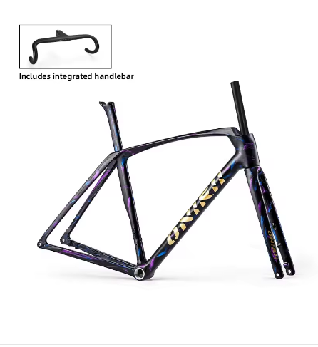 ONIRII FLASH Carbon Road Frame Hidden Cable Comprehensive with Integrated Handlebar Fork, Headset, Seat Post for Road Bicycle