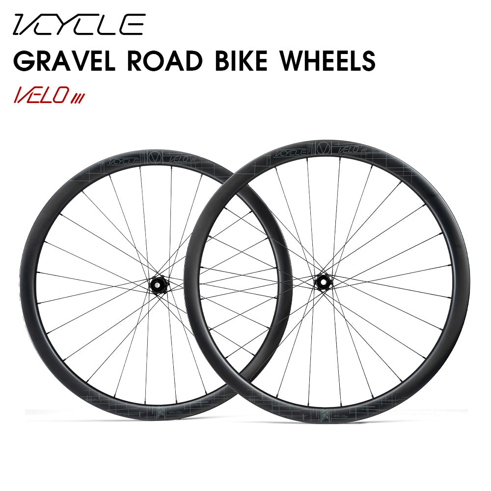 Vp Rims VCYCLE VELO III Carbon Gravel Wheels 1380g 36mm Rim HG 24 Holes Disc B ...
