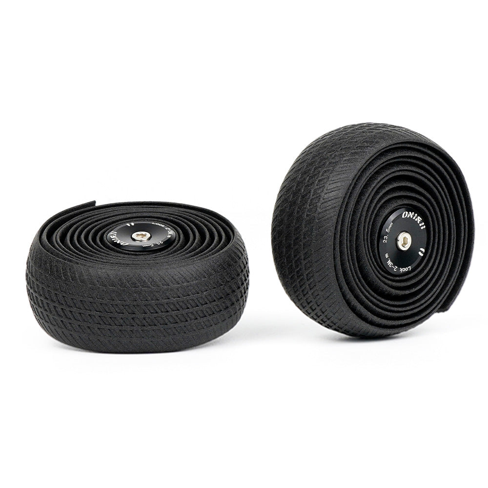 ONIRII Bike Handlebar Tape 2 Pcs with End Plug Silicone Bar Tape Shock Absorption Anti-slip Durable Cycling Wrap for Road Bike NEW