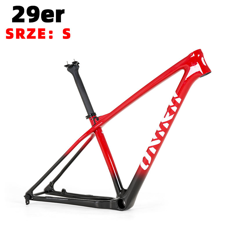 ONIRII WIN MTB 29er Carbon Frame Hardtail Thru Axle 148x12 Boost PF30 1235g Frame with Full Internal Cable Layout for Mountain Bike