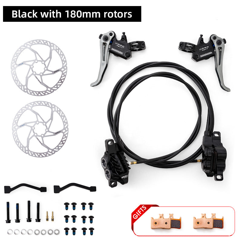 2025 ONIRII IIIPRO R2X4 MTB Hydraulic Disc Brake 4 Piston Internal Cable Quick Release MTB Caliper for MTB, Climbing, AM,XC NEW