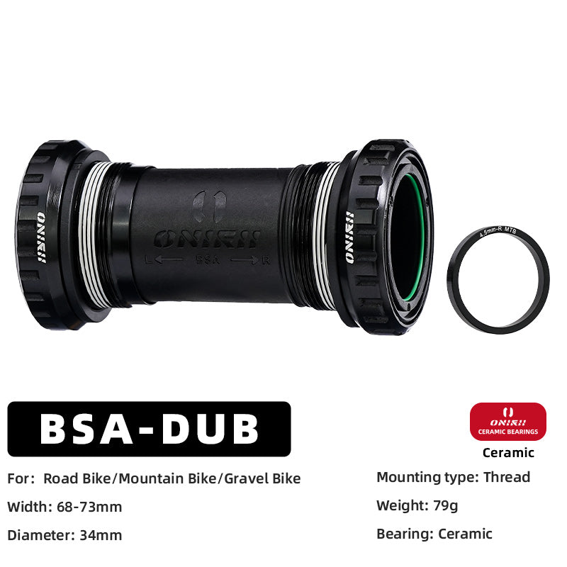 ONIRII DUB Bike Bottom Bracket 28.99 Ceramic Bearing BSA T47 86-92 BB30 Threaded Press Fit Lock BB for MTB Road Bicycle Part NEW