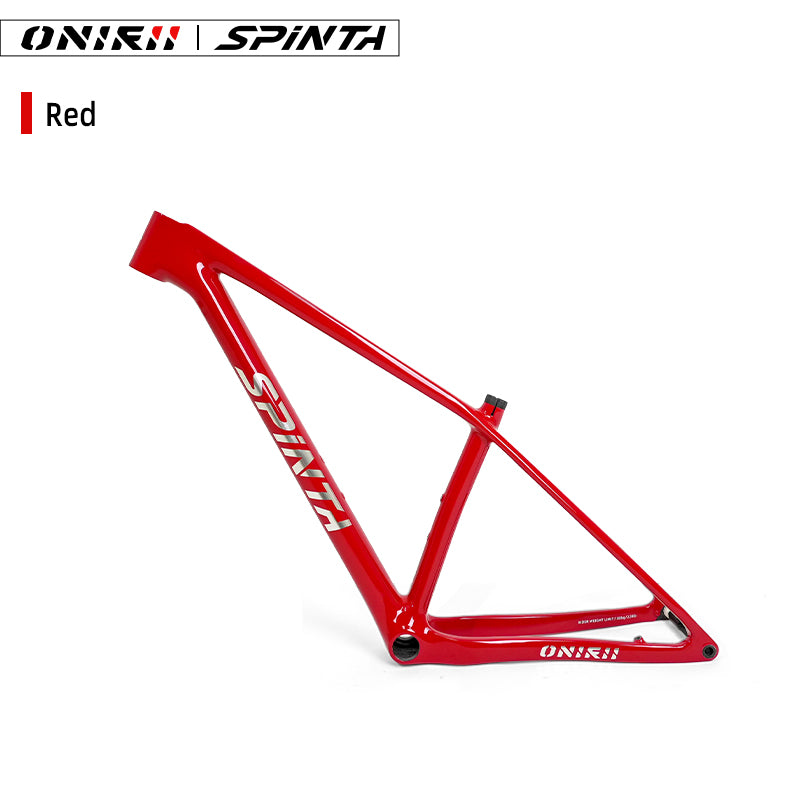 ONIRII WIN SL Carbon Fiber Hardtail MTB Frame BOOST 148, 15“, 17”, 19" with Shock Absorber (UDH) Tail Hook for Mountain Bikes