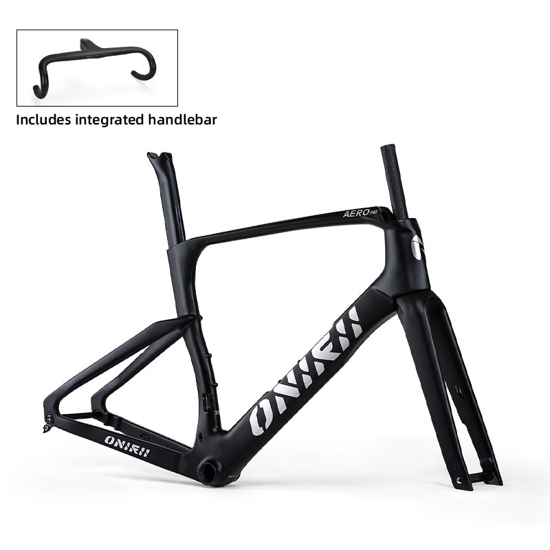ONIRII Aerodynamic Carbon Bike Frame with Integrated Handlebar Thru Axle, Front Fork, Headset, Seat Post for Road Bicycle NEW