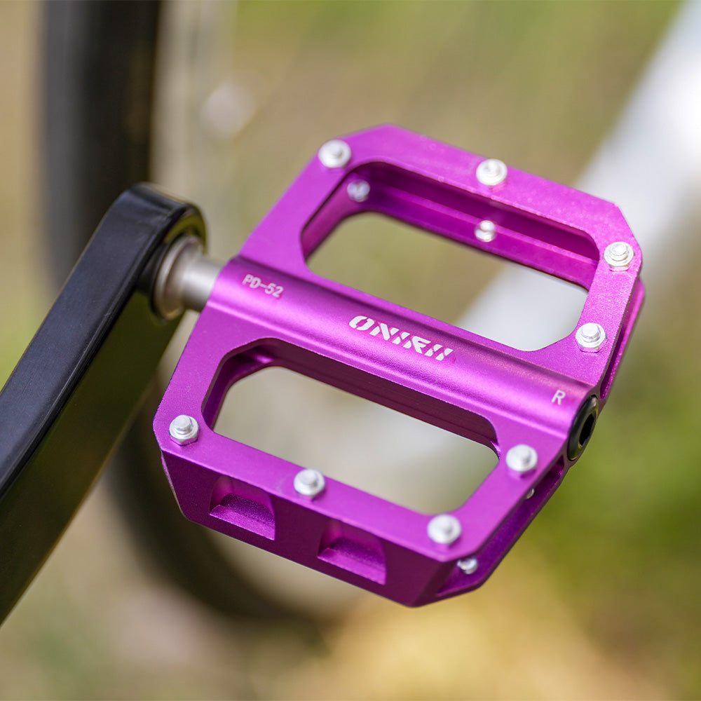 2025 New ONIRII PD-52 Ultralight Aluminum Alloy Flat Pedals CNC 3 Bearing Non-Slip Bike Pedal for Road Mountain Folding Bicycle