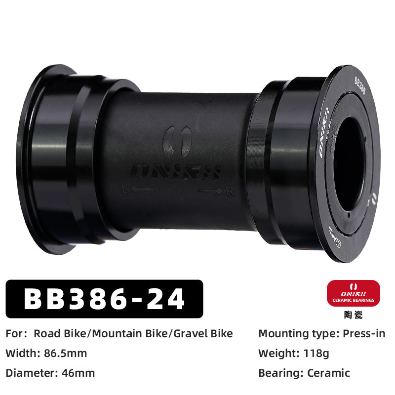 ONIRII 24mm Ceramic Bike Bottom Bracket BSA 86-92 BB30 T47 Threaded Press-in Lock Steel Bearing BB for MTB Road Bicycle Part NEW