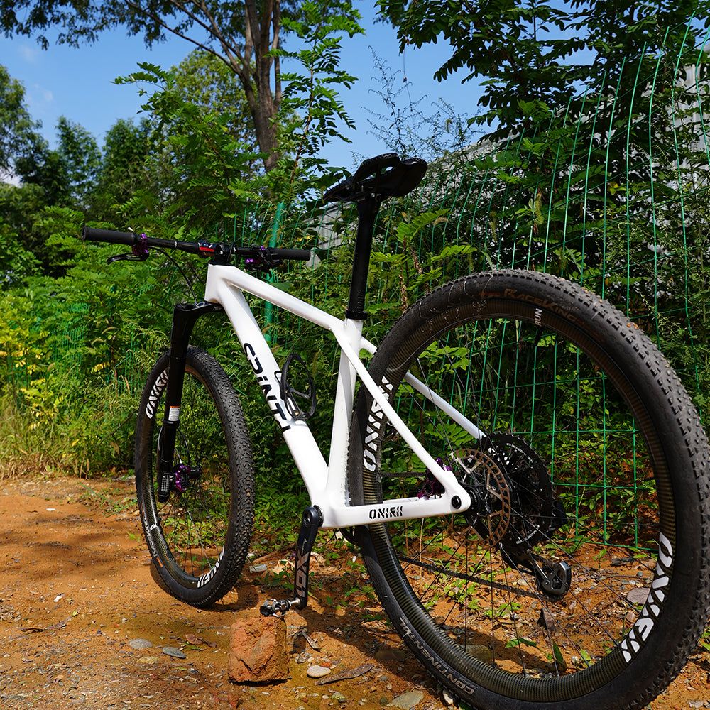 ONIRII WIN SL Carbon Fiber Hardtail MTB Frame BOOST 148, 15“, 17”, 19" with Shock Absorber (UDH) Tail Hook for Mountain Bikes