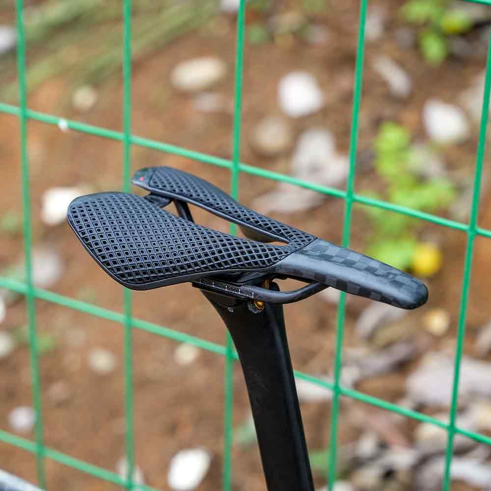 ONIRII FIVE 3D-Printed Saddle Carbon Base Rail High-Resilience Breathable Professional Saddle for Road Folding Mountain Bikes