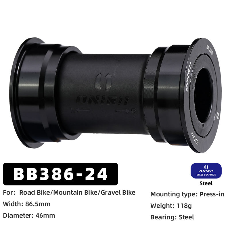 ONIRII 24mm Ceramic Bike Bottom Bracket BSA 86-92 BB30 T47 Threaded Press-in Lock Steel Bearing BB for MTB Road Bicycle Part NEW