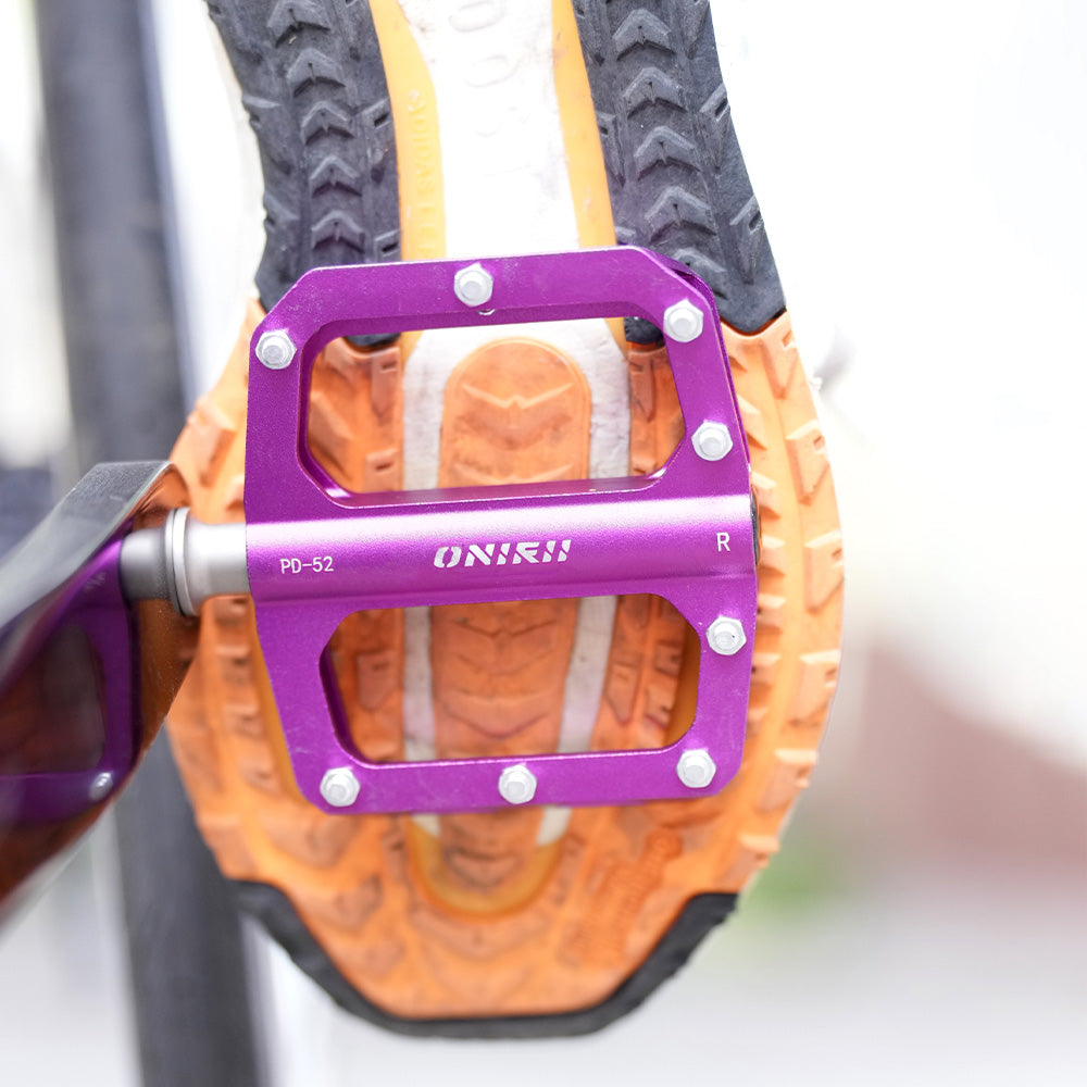2025 New ONIRII PD-52 Ultralight Aluminum Alloy Flat Pedals CNC 3 Bearing Non-Slip Bike Pedal for Road Mountain Folding Bicycle