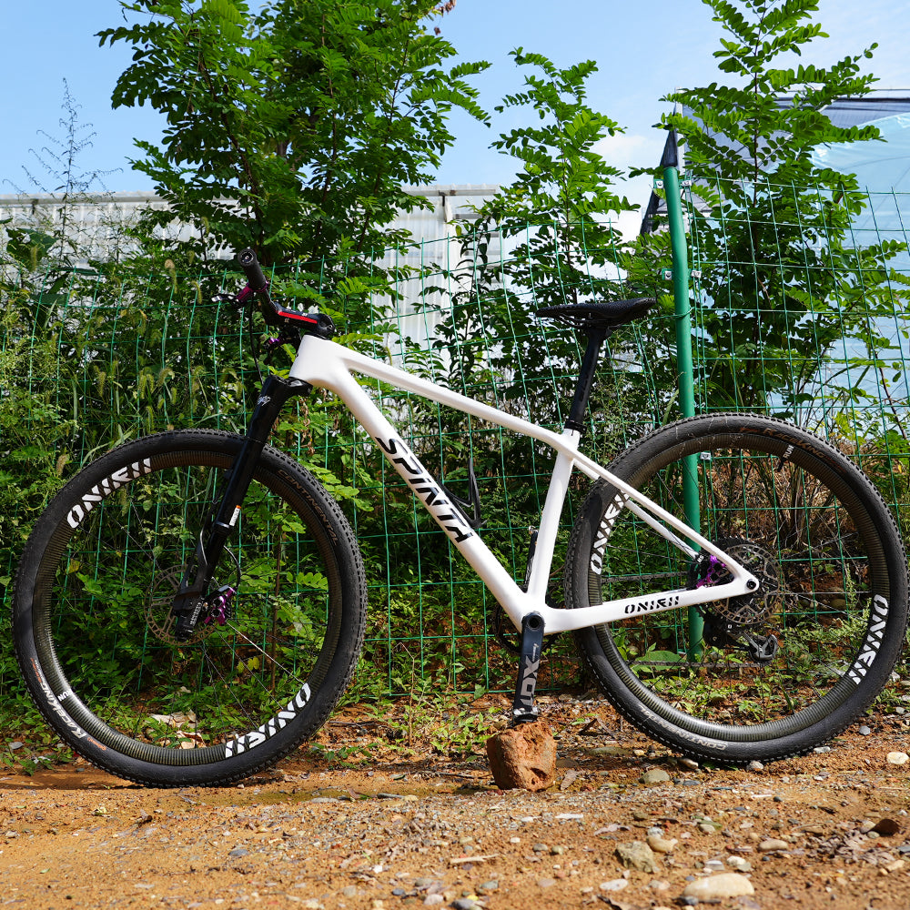 ONIRII WIN SL Carbon Fiber Hardtail MTB Frame BOOST 148, 15“, 17”, 19" with Shock Absorber (UDH) Tail Hook for Mountain Bikes