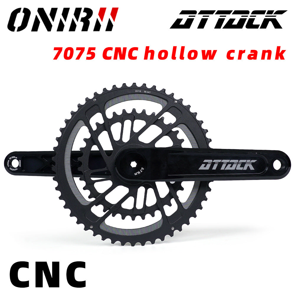 ONIRII ATTACK Road/Gravel Crankset Crank 165/170/172.5/175mm Chainring 46 30T 50-34T 40T 42T for 9 10 11 12 Speed Road Bicycle ONIRII