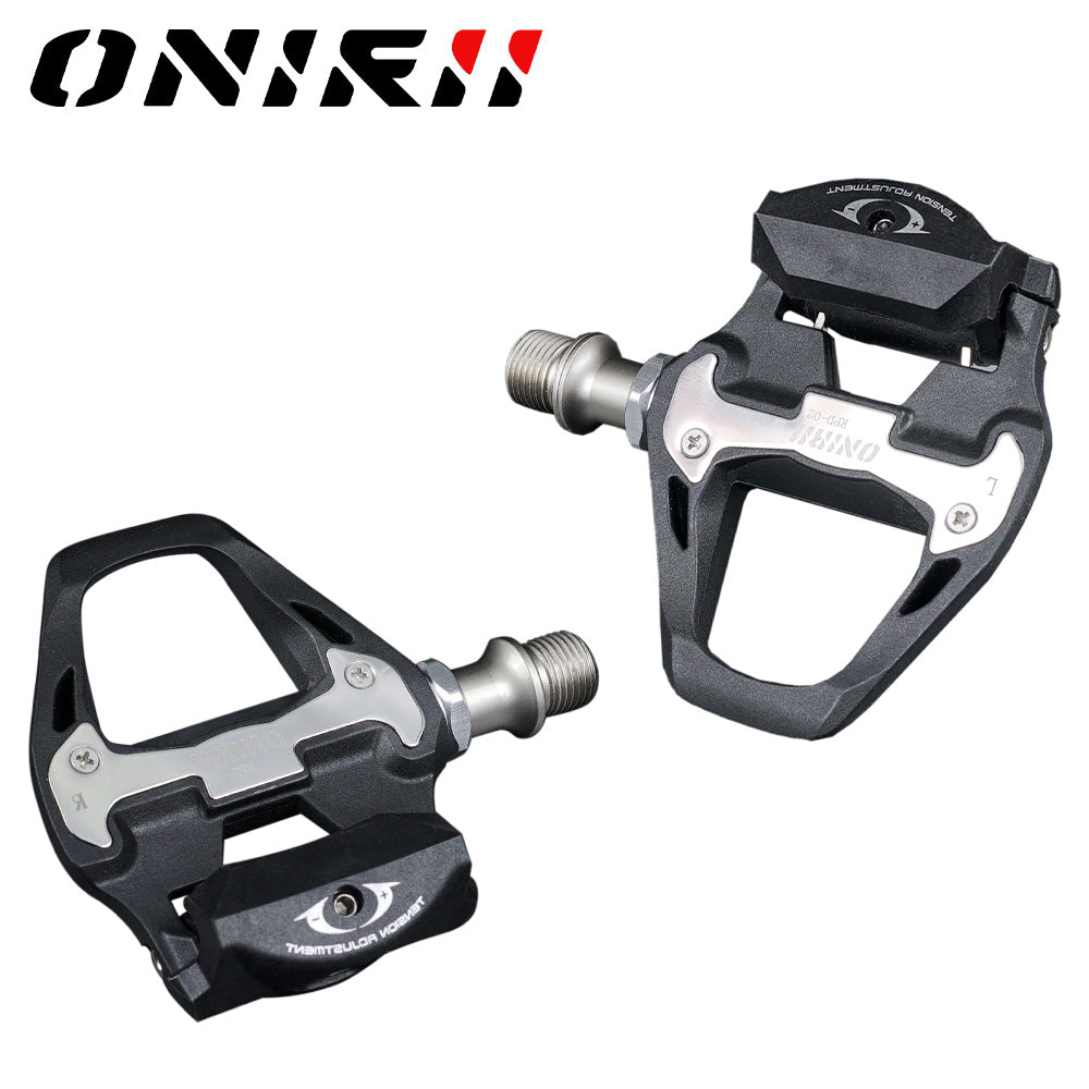 ONIRII PD-02 Pedals Road Bike Self-locking Pedal with Cleats Pads Screws 2 Sealed Bearing Ultralight Bicycle Part for 105 UT New