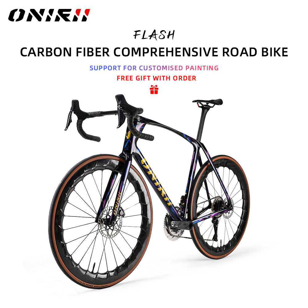 ONIRII FLASH Carbon Comprehensive Road Bike with Electronic Groupset 8170 7170 Di2 Handlebar Hydraulic Brake Hidden Cable Frame