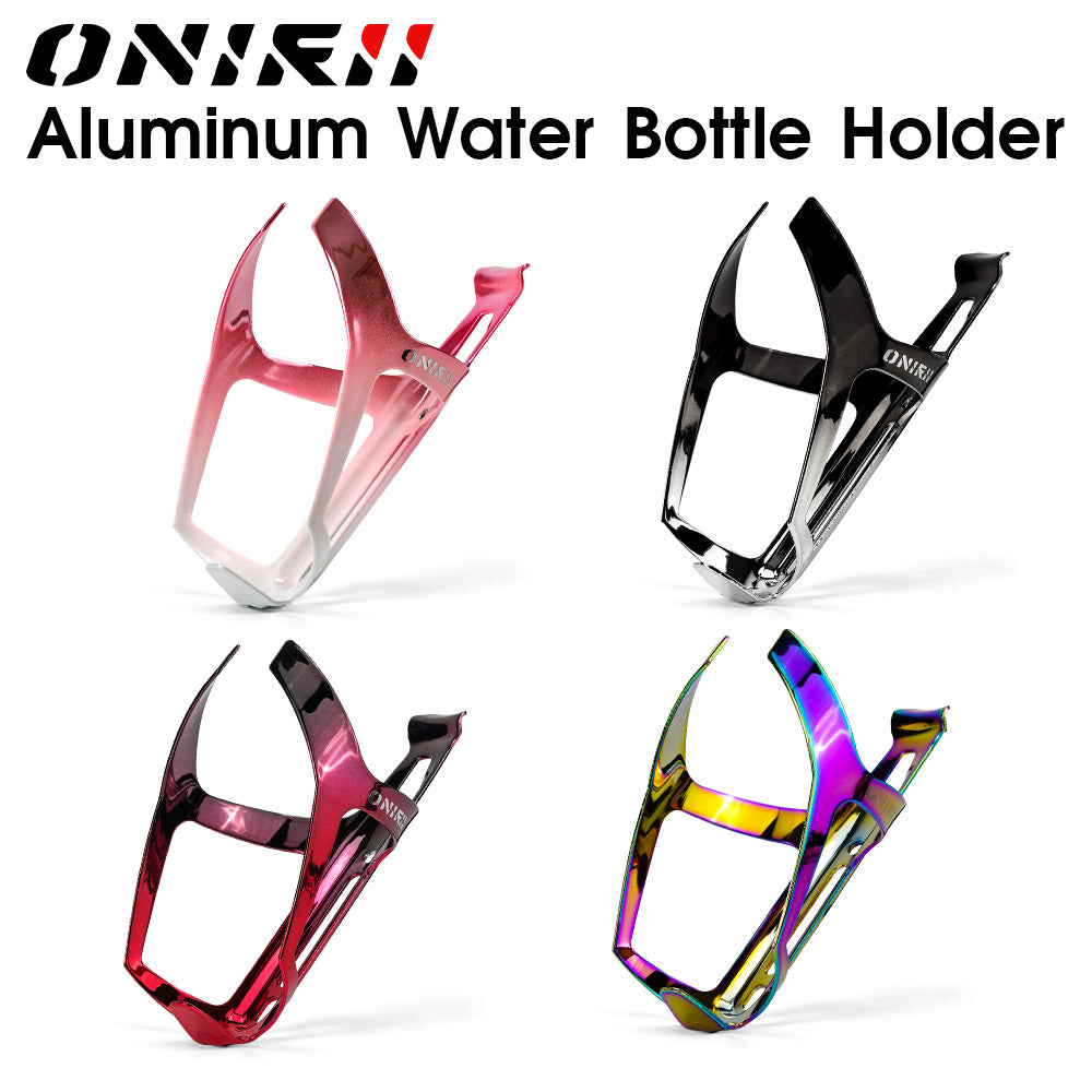 ONIRII Light Bike Bottle Holder Plating Gradient Cycling Water Bottle Cages Aluminum Bike Drink Drink Bracket for MTB Road Bike