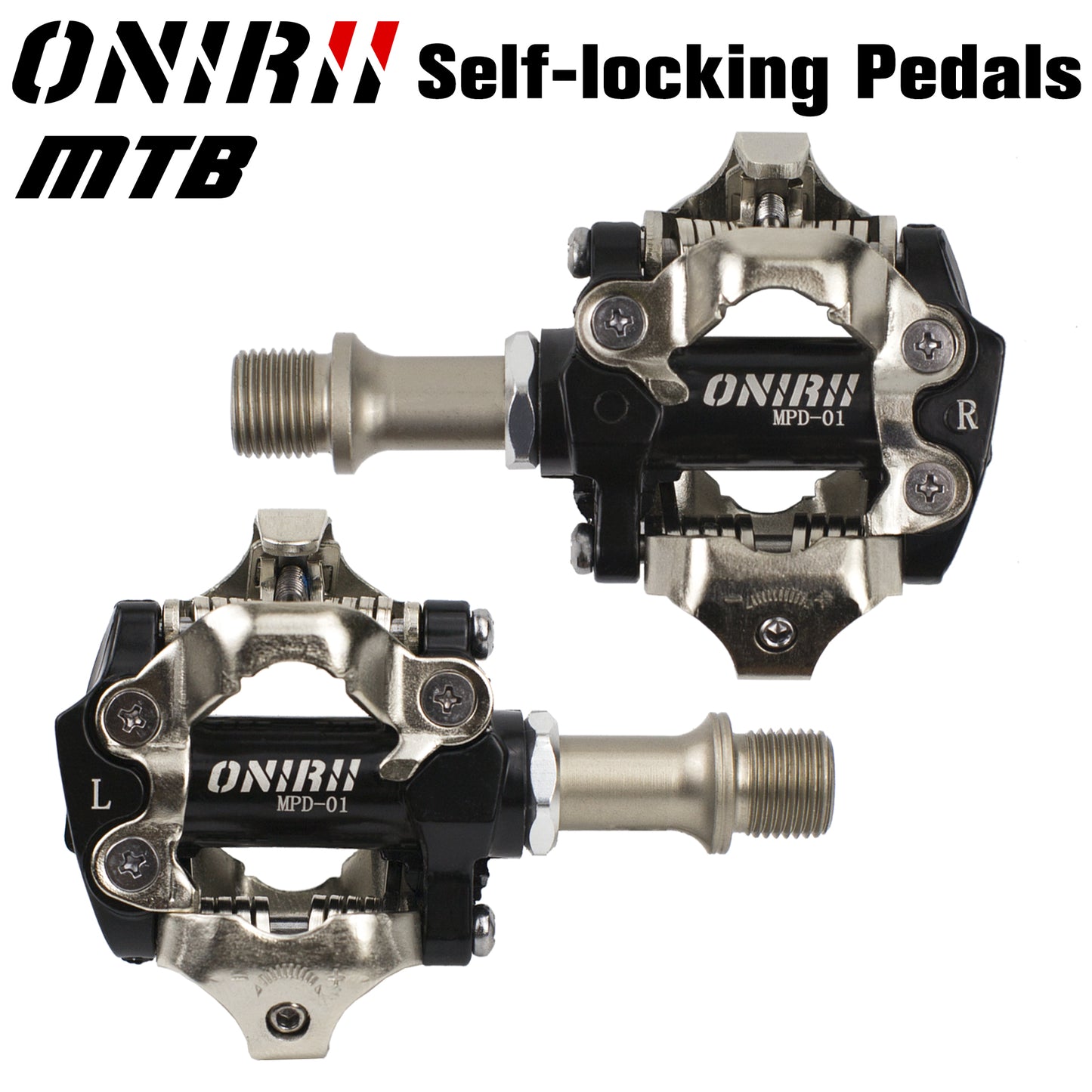 ONIRII MPD-01 Self-Locking SPD Pedals MTB for Bicycle Racing Mountain Bike Compatible Bearing Pedal DEORE XT M8100 M8000 M520 M540 New
