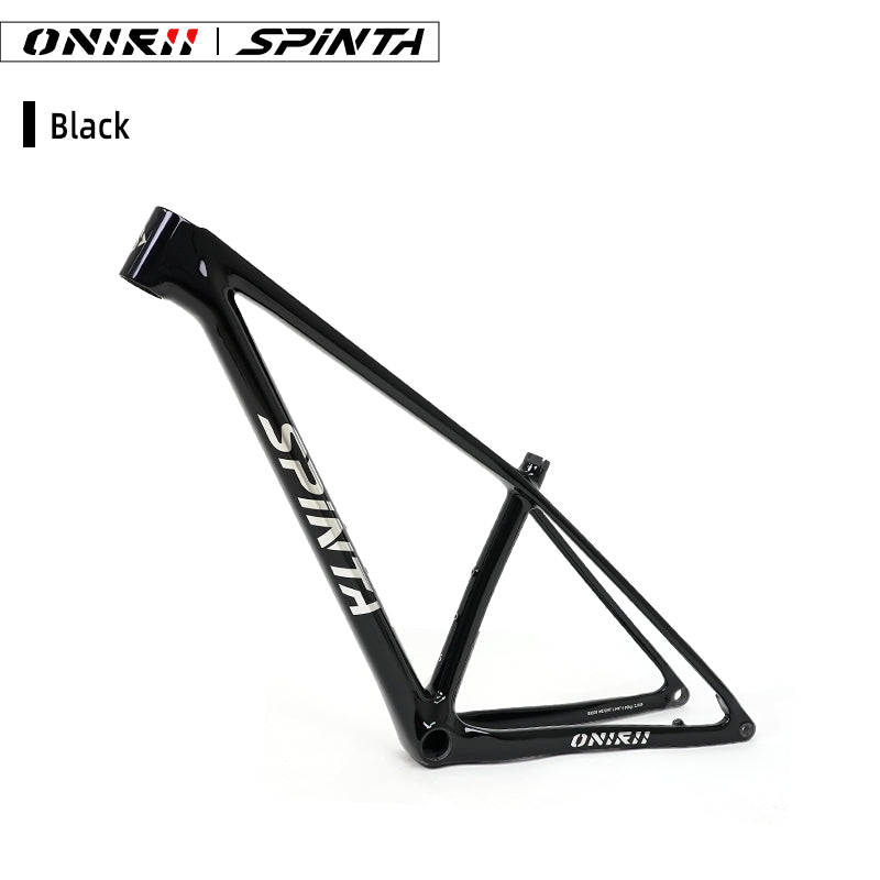 ONIRII WIN SL Carbon Fiber Hardtail MTB Frame BOOST 148, 15“, 17”, 19" with Shock Absorber (UDH) Tail Hook for Mountain Bikes