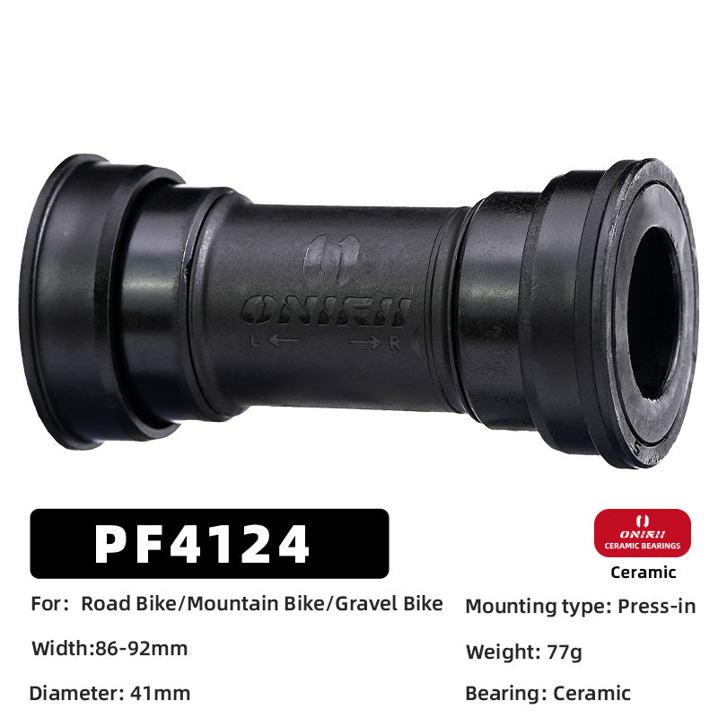 ONIRII 24mm Ceramic Bike Bottom Bracket BSA 86-92 BB30 T47 Threaded Press-in Lock Steel Bearing BB for MTB Road Bicycle Part NEW