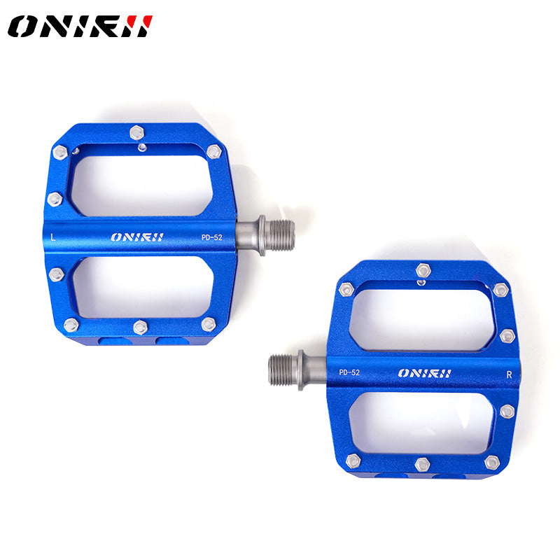 2025 New ONIRII PD-52 Ultralight Aluminum Alloy Flat Pedals CNC 3 Bearing Non-Slip Bike Pedal for Road Mountain Folding Bicycle