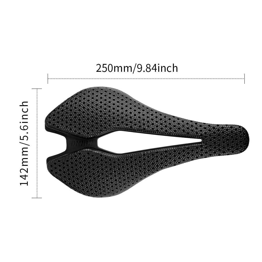 ONIRII Titanium Alloy 3D-Printed Saddle Lightweight, Durable, Hollow Cycling Saddle for Road and Mountain Bikes