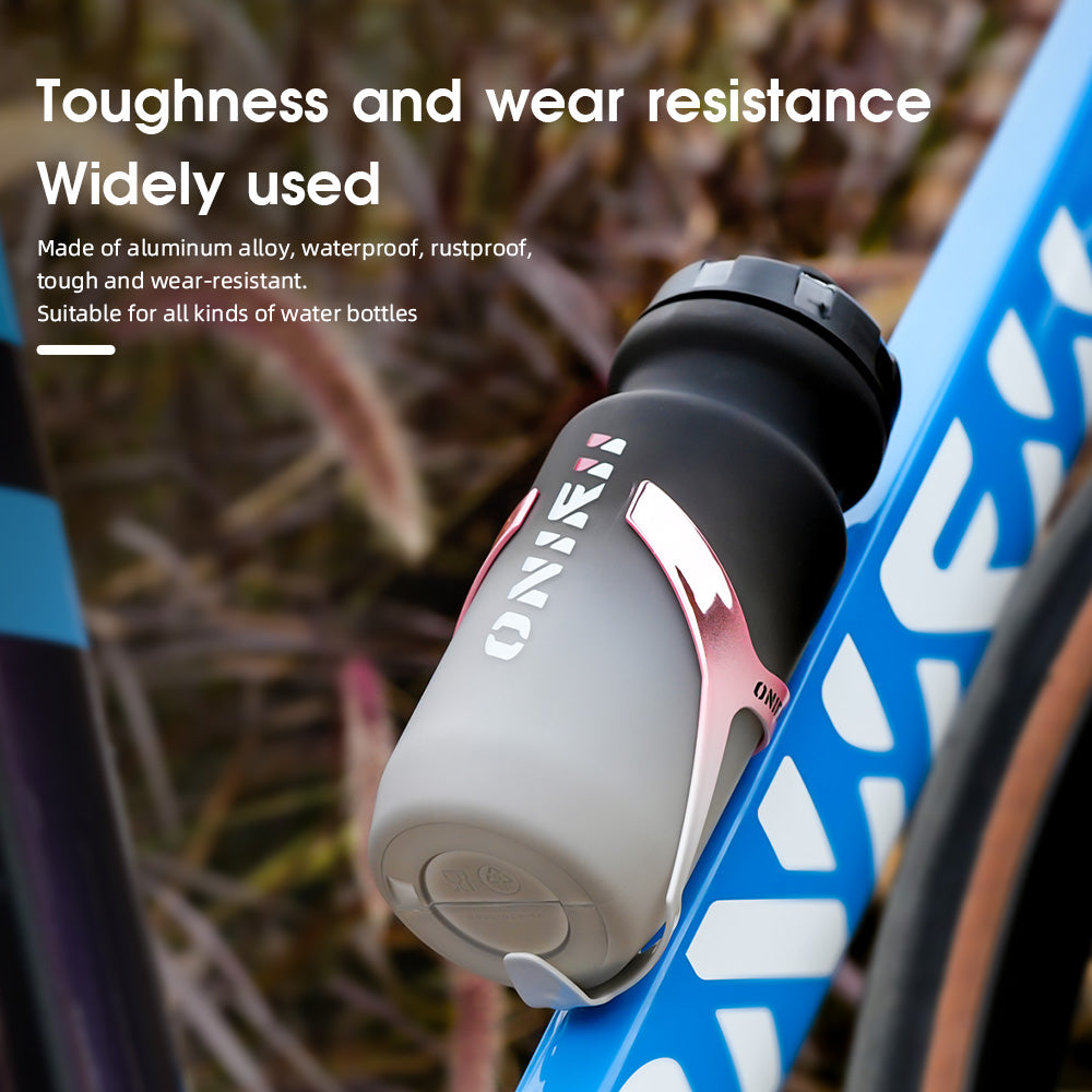 ONIRII Light Bike Bottle Holder Plating Gradient Cycling Water Bottle Cages Aluminum Bike Drink Drink Bracket for MTB Road Bike