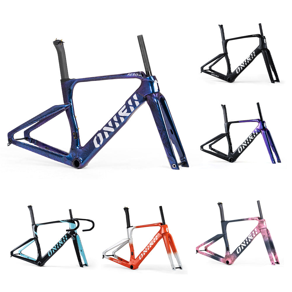 ONIRII AERO PRO Carbon Road Bike with Electronic Groupset 8170 7170 Di2 Handlebar Hydraulic Disc Brake Hidden Cable Frame NEW