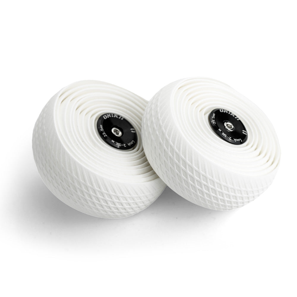 ONIRII Bike Handlebar Tape 2 Pcs with End Plug Silicone Bar Tape Shock Absorption Anti-slip Durable Cycling Wrap for Road Bike NEW
